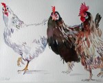 Hen Party - Watercolour - 29x39cm - £120