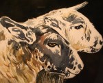 Two Sheep - Watercolour - 20x29cm - £75